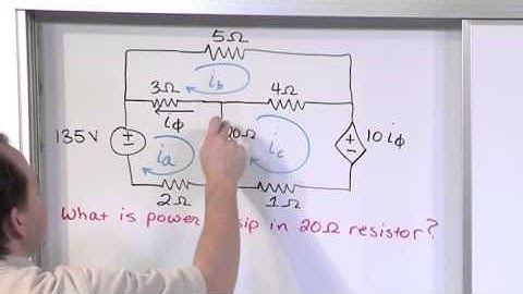 Lesson 16 - Mesh Current Problems With Dependent Sources, Part 2 (Engineering Circuits)