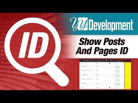 How To Find Pages & Posts ID In Wordpress - Show Pages & Posts IDs Plugin