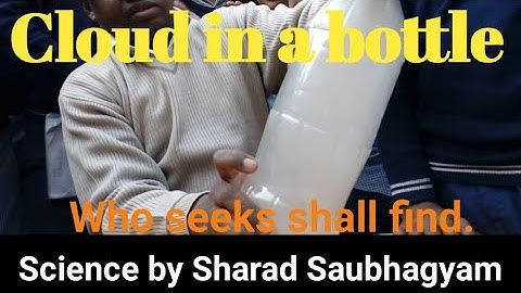 Secret of Cloud Formation in bottle #science  #clouds   # evaporation #yt