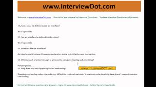 Top Core Java Interview questions and answers 7