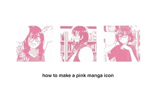 ˚ 🦢・how to make pink manga icon .🌸 screenshot 3