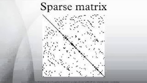 Sparse matrix