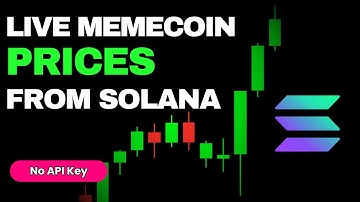 I Pulled LIVE MEMECOIN Prices Directly From Solana — No API Key 🤯