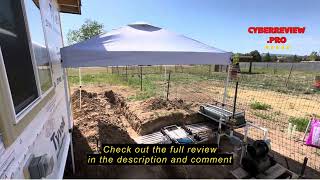 Review FANPAT 10x10 Pop Up Canopy Tent,300D Silver-Coating Top,1-Person Setup Pop Up Canopy Tent Ins