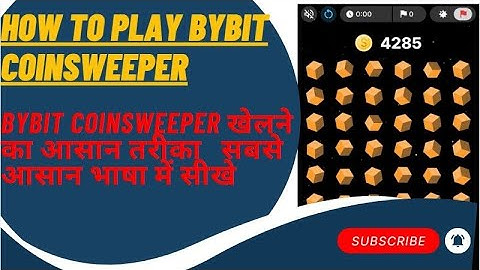 how to Play bybit Coinsweeper game  full explained!!  bybit Coinsweeper game Kaise khele!!