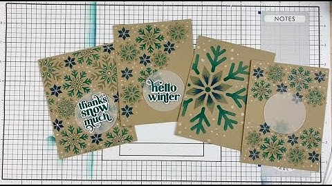 Create-in-Quads - Snowflake | Mass Producing Winter Cards Made Easy