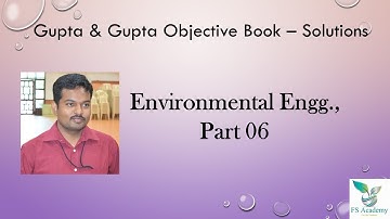 G&G Objective Book - Envi. Engg. - Part 06 #GUPTAANDGUPTA