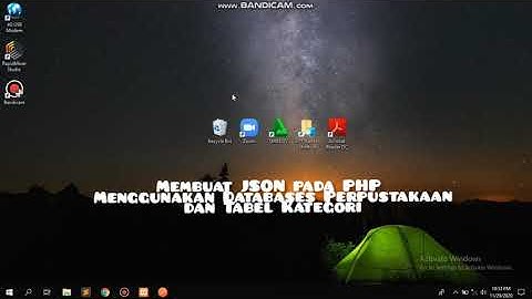 Tutorial Membuat JSON pada PHP Menggunakan Databases Perpustakaan dan Tabel Kategori