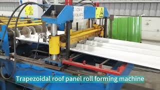 Revolutionize Your Roofing Production with Our Trapezoidal Roof Panel Roll Forming Machine