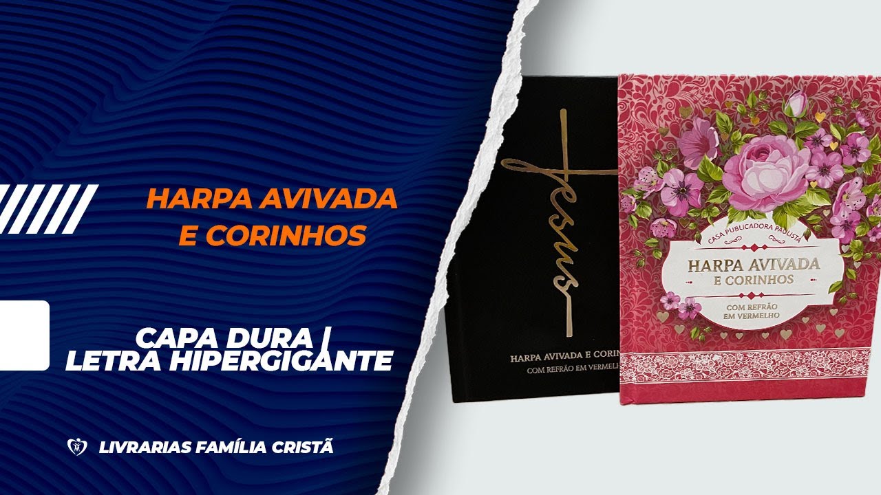 Harpa Avivada e Corinhos Capa Brochura Letra Hipergigante Papel Hinário  Evangélico Cristão Evangélico Gospel Igreja Família Homem Mulher Jovens  Adoles - Outros Livros - Magazine Luiza