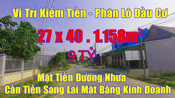 Cần Bán Mặt Tiền Đường Nhựa Bàu Sen  l 27 x 40 . 1.158m² l Cần Tiền Bán Gấp l Đức Hòa - Long An