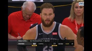 NBA too Soft? Blake Griffin in Shock After Being EJECTED For Yelling at Hawks Bench! screenshot 5