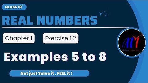 Chapter 1 Real Numbers Exercise 1.2 ( Examples 5 to 8 ) Class 10 Maths | NCERT Solutions
