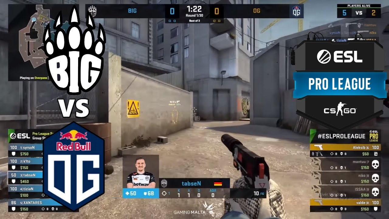 BIG vs OG - ESL Pro League 13 - HIGHLIGHTS l CSGO