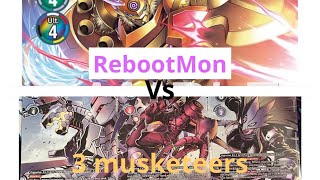 DCGO with Zephyr Rebootmon vs Three Musketeers