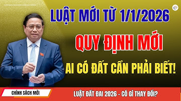 Tin Nóng: Luật Đất Đai Mới 2026 Có Gì Thay Đổi? Quy Định Mới Người Dân Cần Lưu Ý!
