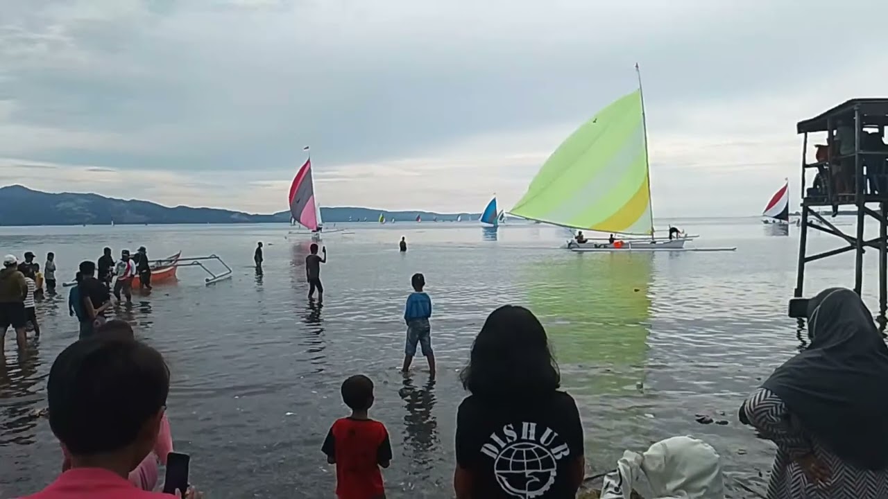 Sorotan 1.49 - 6.48 dari lomba perahu ⛵ Layar Tawaeli keluarahan Panau  jalan boya Talise sedang liv