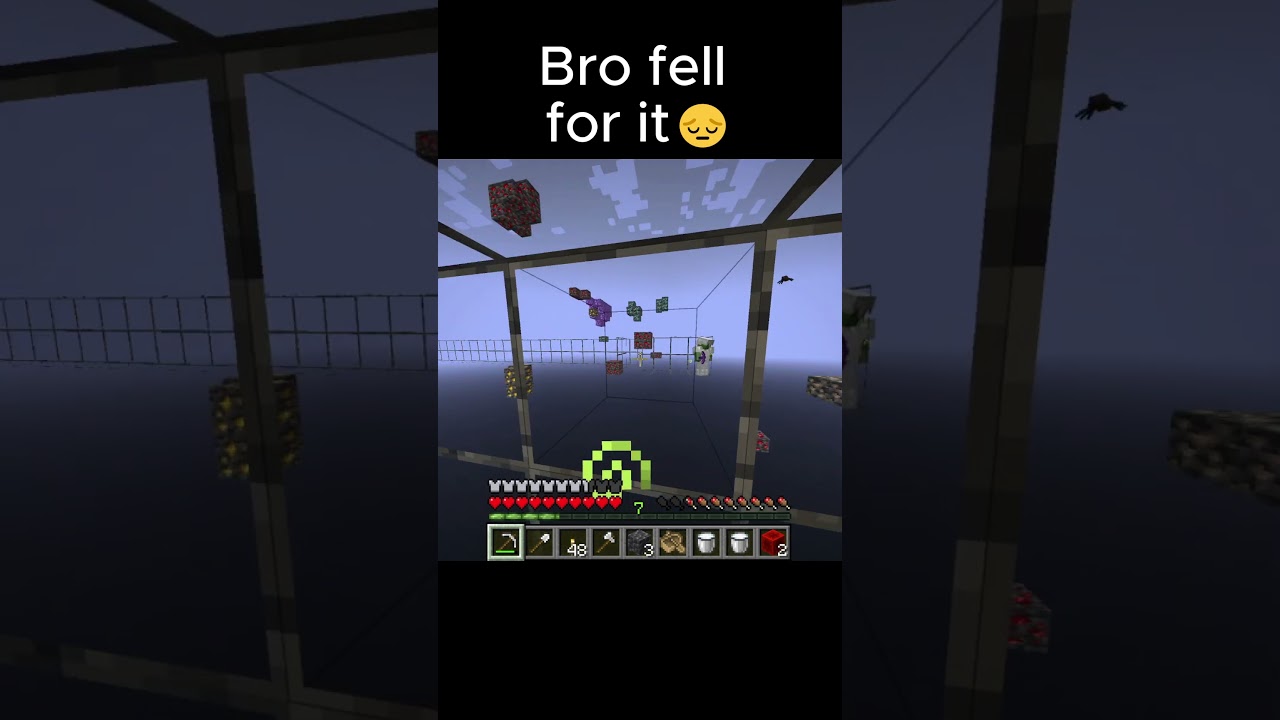 He couldn't resist #fy #fyp #minecraft