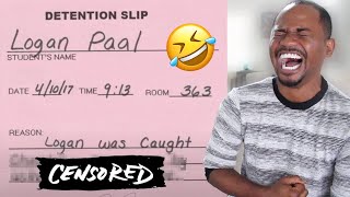 FUNNY DETENTION SLIPS FROM REAL KIDS (2020) | 40 SCHOOL FAILS | Alonzo Lerone