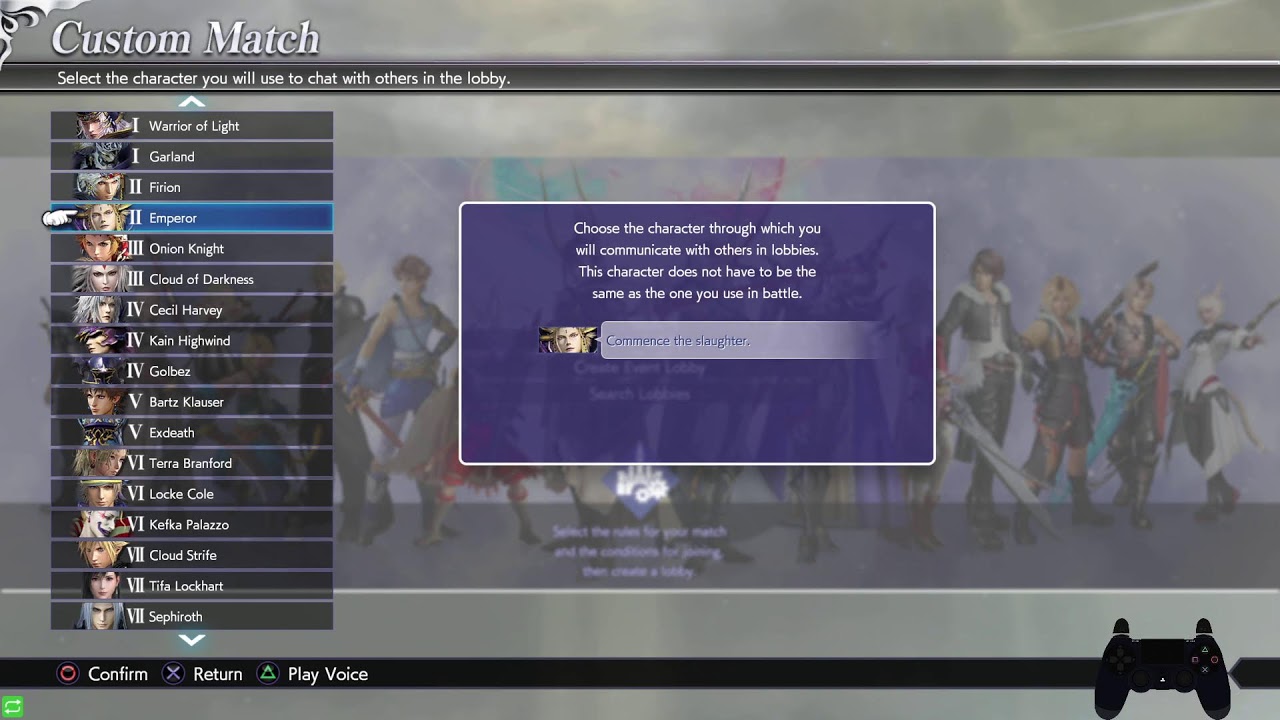 Subreddit Dissidia NT [PC] Lobby