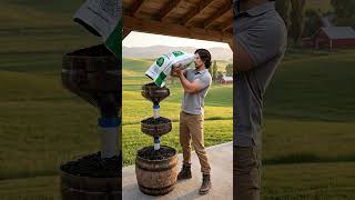 Watch this countryside magic unfold! #aiartwork #reelsus #timelapse #diygarden #upcycling #flower