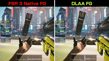 Cyberpunk 2077 FSR 3 vs DLSS 3 - update_2.13 (No Upscaling)