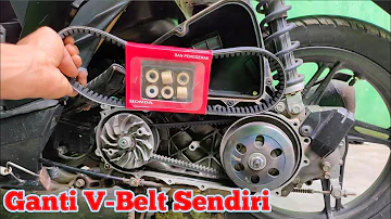 GAMPANG!!! Cara ganti V-Belt Honda beat series