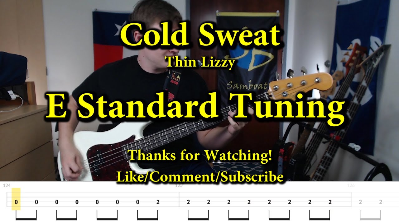 Cold Sweat - Thin Lizzy (Bass Cover with Tabs)