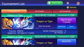 Dragon vs Tiger big Tournament Rs 20000 1st prize on teen patti fun app screenshot 5
