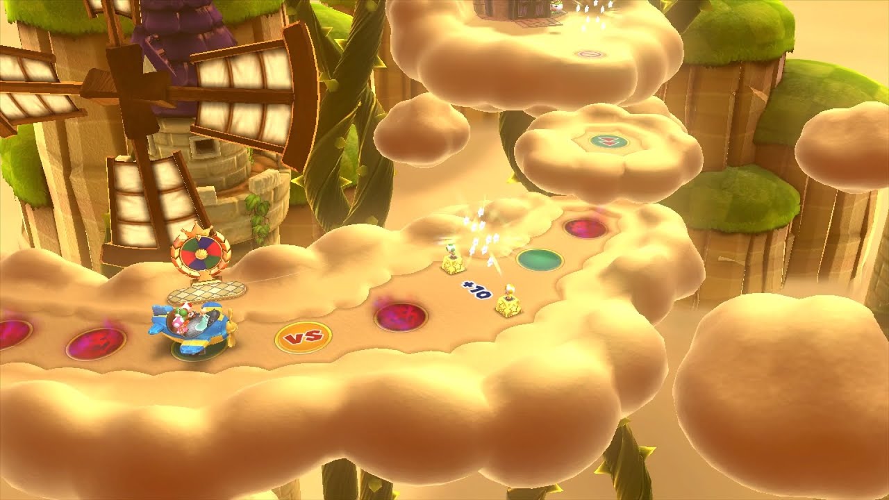 Mario Party 10 Mario Party #877 Rosalina vs Toad vs Yoshi vs Toadette Airship Central Master