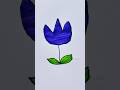 Tulip 🌷 drawing for kids | how to draw tulip #tulip #flower #drawing #youtubeshorts #viral #art