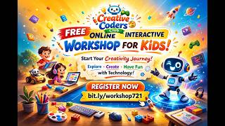🚀 Free Online Interactive Coding Workshop for Kids