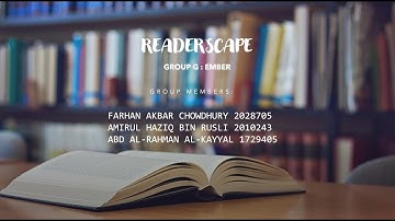 CSCI 1305 - SEM 1 GROUP G: EMBER (READERSCAPE)