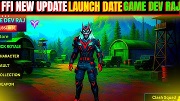 FFI New Update Launch 🤩 Date And New Update | FFI 2025 Update Game Dev Raj 😎