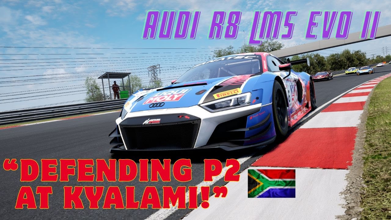 Audi R8 LMS Evo II Defending P2 at Kyalami! ACC POV