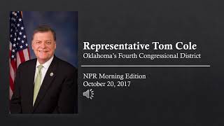 Rep. Cole: "You have to begin by obeying the Constitution"