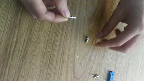 How to assemble patch cord  connector  parts SC UPC