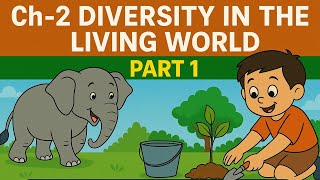 Class 6 Science Ch-2 ( Part-1 ) || Diversity in Living World Explained in Hindi || Animative Study
