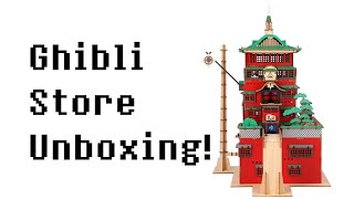 Building a Spirited Away Bathhouse!! And Studio Ghibli Store (Donguri-Sora) Unboxing!! (Vlog)