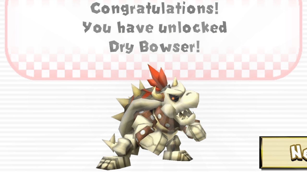 Unlock Dry Bowser% - Mario Kart Wii, image size:1280x720