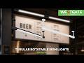 Westgate MFG Lighting | Tubular Rotatable IP66 Sign Lights W/ Mount Canopy | TSR Series