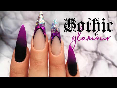 Gothic Glamour | Hard Gel Nail Design