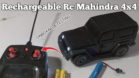 Rechargeale Rc Mahindra Thar 4x4 || jeep || Remote Control  || Unboxing & Testing || Full Video