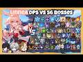 C0 DPS Linnea vs 56 Bosses (WL 9) Without Food Buff | Genshin Impact