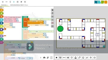 Uso de Sensores y funciones solucionando Ruta establecida con Open Roberta Lab