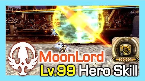 Lv99 MoonLord Hero Skill (New) / How much Gauge% per skill / Dragon Nest Korea (2023 June)