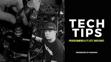 Programming Racepak AF1 Air Fuel controllers for left and right right