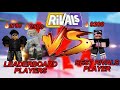 #1 WINSTREAK RIVALS PLAYER VS BORGHI AND INF... (Roblox Rivals)