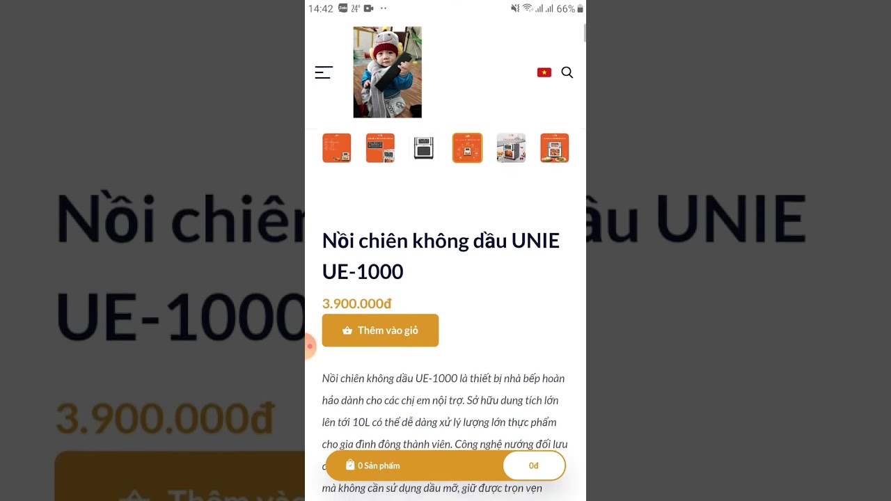 Nồi Chiên Không Dầu Unie 12 Lít UE 1000 - Giải Pháp Nấu Ăn Tiện Lợi Cho Gia Đình Bạn