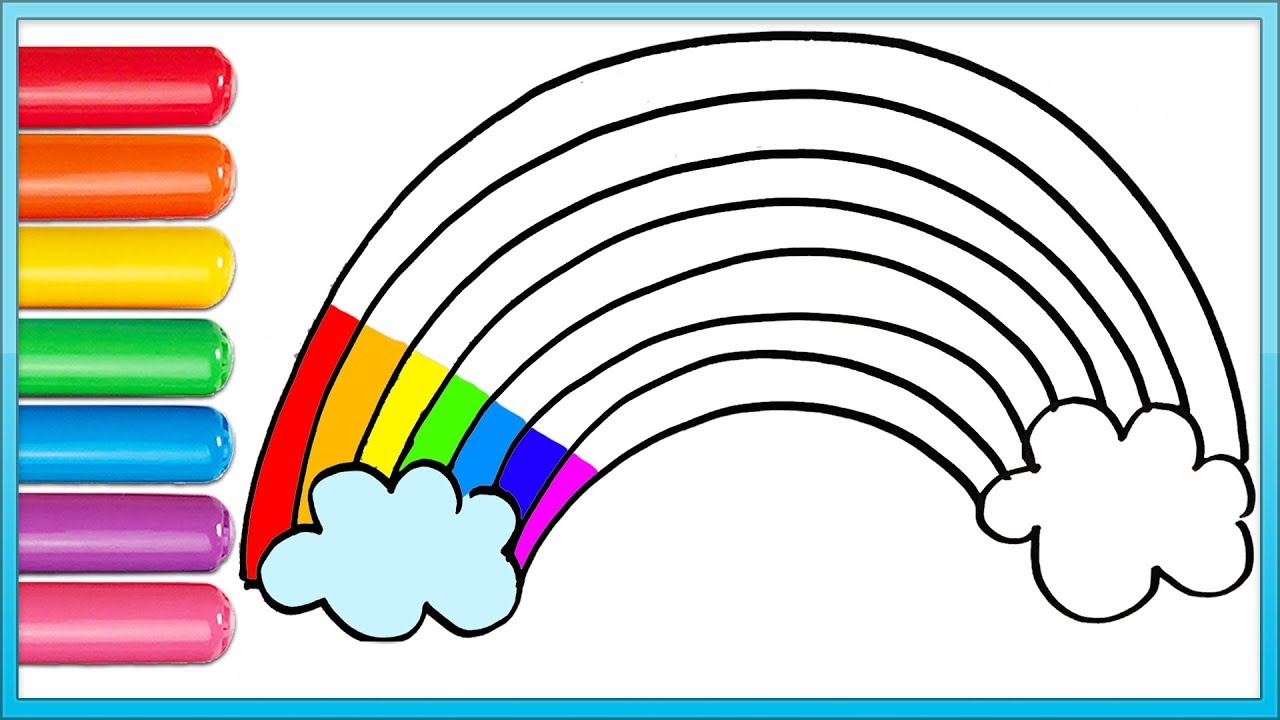 Как правильно рисовать радугу по цветам